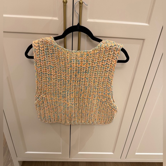 Free People multi knot hoopla tank vest Multicolor Sleeveless crop Top - Picture 4 of 8